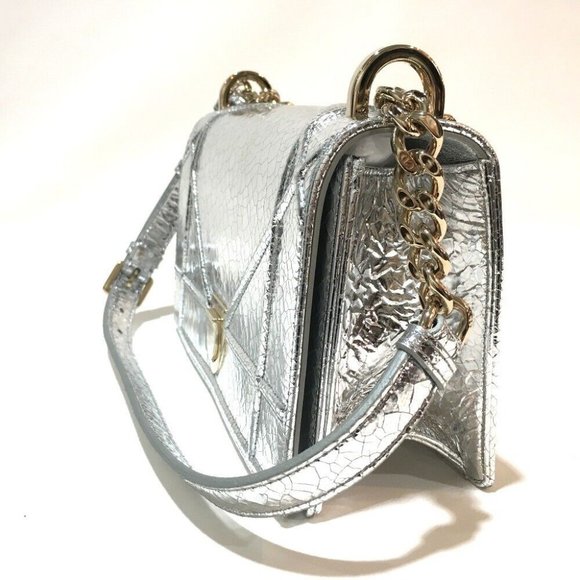 DIOR Small flap DIORAMA Shoulder Bag Silver/GoldHW - Picture 6 of 9